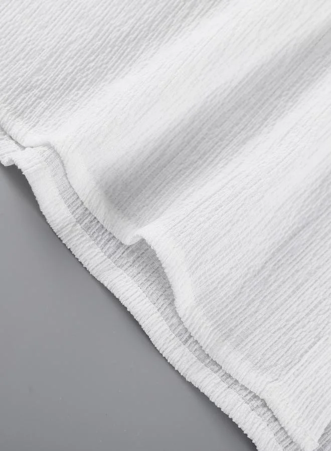 Take Two  Men White Textured Short Sleeve Shirt for Men | Best Price UAE